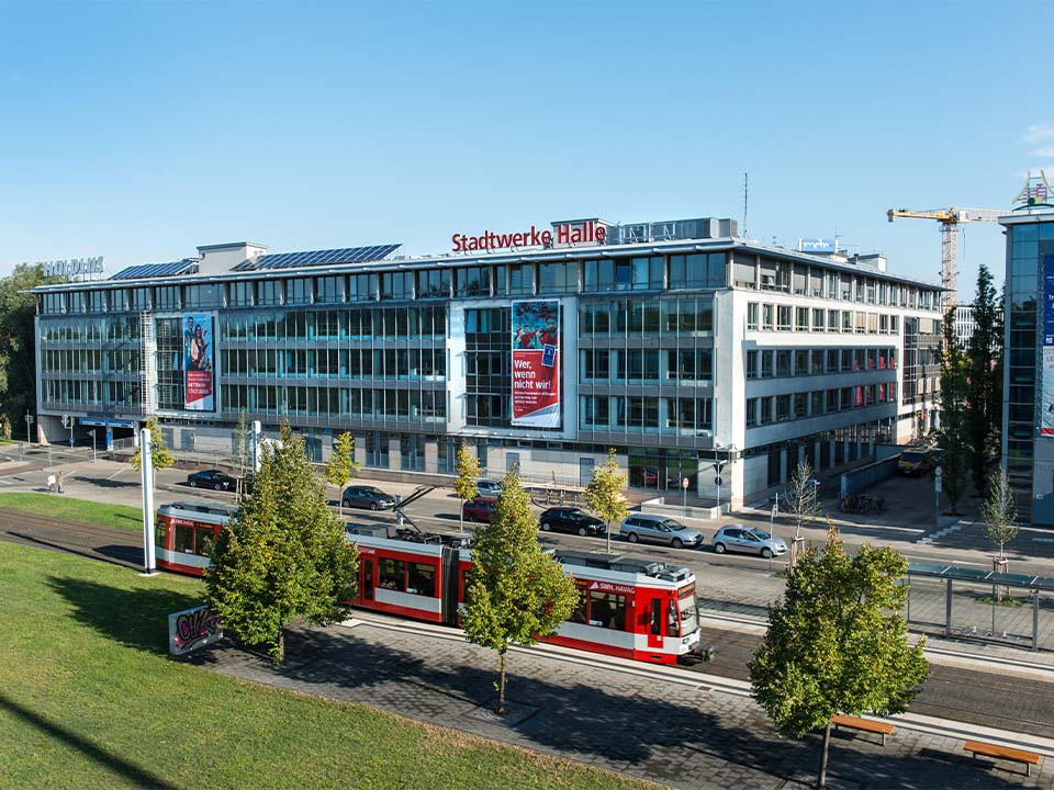 Gebäude der Stadtwerke Halle